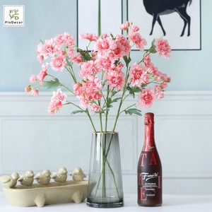 Fleur artificielle en soie <span class=keywords><strong>Dahlia</strong></span> haut de gamme à 5 têtes, <span class=keywords><strong>plante</strong></span> de simulation pour la décoration de la maison, des fêtes et du salon - Product Image 2