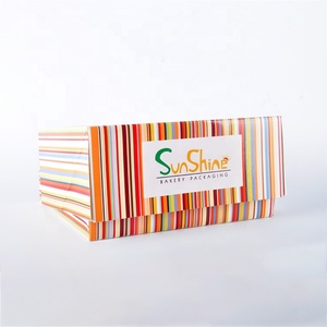 Rainbow One-Piece <b>Folding</b> Paper <b>Box</b> for Cakes Premium Material for Display and <b>Storage</b> Cake <b>Box</b> - Product Image 4