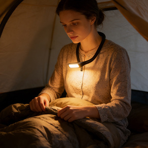 Lampe de cou LED rechargeable Aixinpin <span class=keywords><strong>Six</strong></span> Thousand K Eighty Hours Lighting, protection oculaire améliorée, portable et légère, Type C - Product Image 1