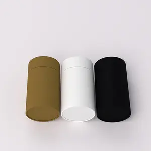Cylinder Cardboard Paper Tube For Coffee Beverage Juice Champagne And Tequila Packaging Durable And Strong