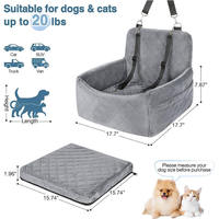 Siège de voyage pour animaux de compagnie, moderne, entièrement amovible, en mousse à mémoire de forme durable, pour chats et chiens, lit surélevé de luxe pour chien, housse amovible