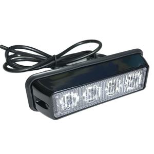 12V 24V <span class=keywords><strong>4</strong></span> Led stroboscopique voyant d'avertissement Grille <span class=keywords><strong>clignotant</strong></span> barre lumineuse voiture camion lampe latérale ambre rouge bleu blanc feu de circulation - Product Image 1
