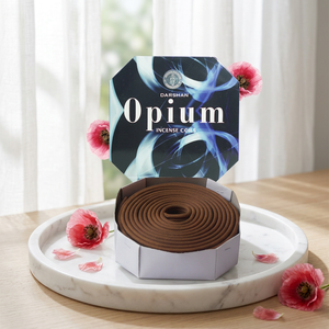 Encens naturel doux parfumé aux fleurs, durée de combustion de 24 heures, modèle Dupa India Coil Darshan pour le soulagement du stress, la méditation et la prière - Product Image 3