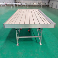 Grands plateaux de culture hydroponiques de 4 pi x 8 pi pour bancs roulants en plastique pour serres commerciales
