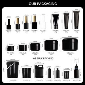 Puntas de uñas 500PCs 6 EN 1 <span class=keywords><strong>pegamento</strong></span> de gel de uñas x puntas de uñas cubierta completa capa superior capa base esmalte de gel adhesivo - Product Image 6