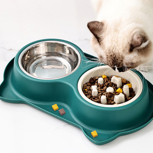 Comedero Doble para Mascotas de Gran Capacidad, Diseño Antideslizante y Antivuelco, para Perros y Gatos - Product Image 2