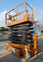 Plateforme élévatrice à ciseaux électrique XCMG GTJZ1212 d'occasion, hauteur de plateforme 12m, capacité 320kg, autopropulsée, pour entrepôt et construction