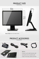 Système POS Windows 15 pouces compatible avec écran tactile capacitif IPS 4:3 durable pour terminaux POS de restaurant