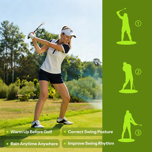 Entrenador de Swing de Golf Telescópico, Portátil y Ligero, Equipo de Práctica para Principiantes, para Dominar el Swing - Product Image 1