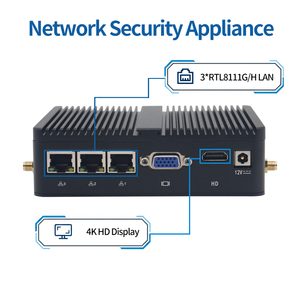 Mini PC industriel sans ventilateur Intel N100 N95 N97 avec 32 Go de RAM DDR4 et SSD pour le déploiement de routeur logiciel pfSense - Product Image 4