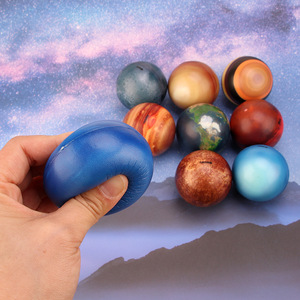 Commercio all'ingrosso modello di spazio esterno Pattern in schiuma palla antistress palla palla che rimbalza spazio pianeta galassia modello per feste bomboniere - Product Image 2