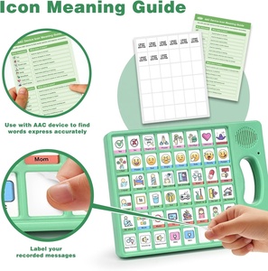 Dispositivo AAC per <span class=keywords><strong>Autismo</strong></span>, Strumento di Comunicazione Non Verbal per Terapia del Linguaggio e Riabilitazione da Ictus, Tavola di Comunicazione per <span class=keywords><strong>Autismo</strong></span> - Product Image 4