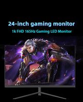 Écran d'ordinateur de jeu vidéo 24 pouces 1k 75hz, écran LCD IPS incurvé pour joueur, 24 pouces, 24 moniteurs 75hz