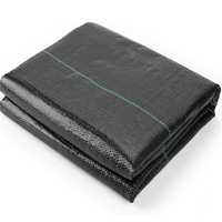 Tissu tissé en polyéthylène 90GSM 100G PP Géotextile Tapis de mauvaises herbes Barrière de couverture de sol Tissu de paysage tissé