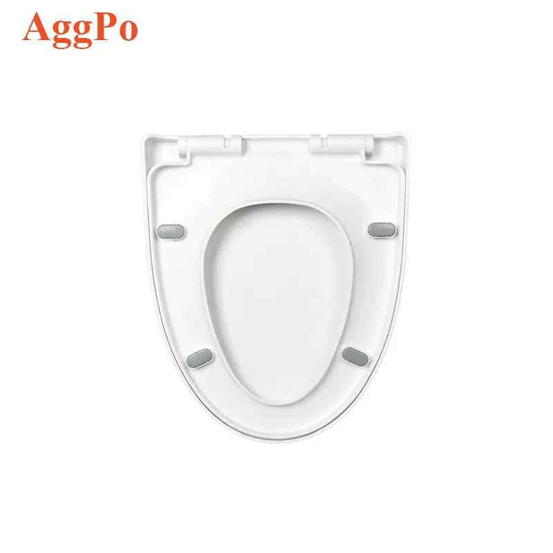 Slow Close PP Bathroom Toilet Seat Cover Quick Release Padded Toilet Seat Home White Modern Thickened Universal Toilet Cover