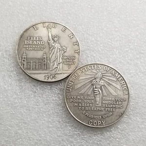 Copia 1906 statua americana della libertà moneta commemorativa da 1 dollaro fiaccolatore - Product Image 3
