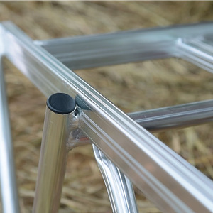 <span class=keywords><strong>Brouette</strong></span> à charpente professionnelle TC1038 80kg Charge 13 "x3.25 Air Wheels Cadre en aluminium L1400xW680xH520mm Assemblage facile - Product Image 2