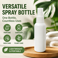 Bouteille pulvérisateur en plastique blanc rechargeable, nettoyant multi-usages, pompe à brume fine pour le nettoyage de la cuisine et de la salle de bain, anti-fuite, approvisionnement en vrac
