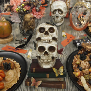 Gotische Edgar Allan Poe 'S Steeds Meer Ravenroos Bibliografie Standbeeld Hars Halloween Partij Vogel Hoofd Beeld Sculptuur - Product Image 2