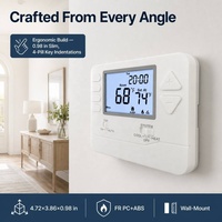 Termostato Programable OEM STN705 con Modos WAKE, LEAVE, RETURN, SLEEP, Programación Separada de Calefacción y Refrigeración de 7 Días, Precisión de 1F para Sistemas HVAC Domésticos