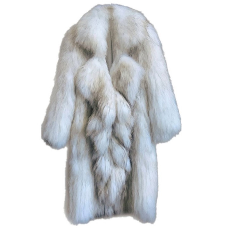Fashion Women Faux Fur Mink Coat