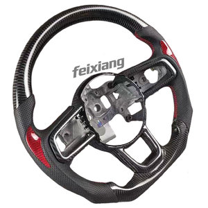 Volante Deportivo de Tres Radios de Fibra de Carbono para Jeep <span class=keywords><strong>Renegade</strong></span> (2015-2023), Estilo Deportivo con Cuero, Venta Directa de Fábrica - Product Image 2