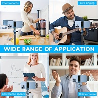 Microphone Lavalier sans Fil K9 à Condensateur Anti-Bruit avec Connecteur Type-C Léger pour iPhone iPad Android Vlog