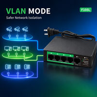 Commutateur réseau intelligent 5 ports 10/100 Mbps, commutateur Ethernet prenant en charge la fonction AI Watchdog
