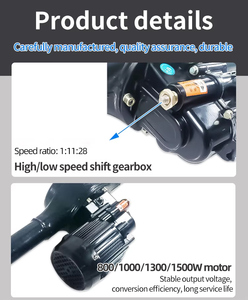 130cm <strong>800W</strong> 2 Speed Rear Driven <strong>Axle</strong> <strong>Differential</strong> Electric <strong>Motor</strong> 1: 11: 28 Drum Brake Rear <strong>Axle</strong> for Cargo Tricycles - Product Image 6