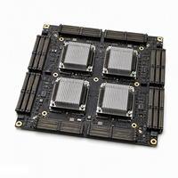 Carte de commutation NVLink haute fréquence - Fabricant de PCB - Planche arrière GPU à faible perte - Fabrication de PCBA sur mesure - Finition ENEPIG