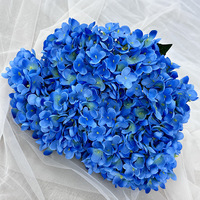 19 Couleurs 7 Têtes Grand Hortensia Hortensia Fleur Artificielle en Soie pour Décoration de Mariage