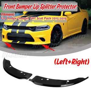 2xCar Front Bumper <b>Splitter</b> Lip Diffuser Spoiler Guard Protector Bumper Deflector Lips for Dodge Charger SRT Scat Pack 2015-2019 - Product Image 1