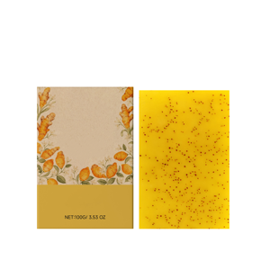 Logotipo privado Blanqueador Hidratante Facial Eliminador de manchas oscuras Barra de jabón 100g Limón Cúrcuma Ácido Kójico Jabón de baño Hierbas Limón - Product Image 6