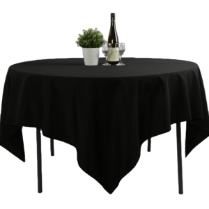 <strong>Square</strong> <strong>Tablecloth</strong> - 85x85 Inch- Red Table Cloth in Washable Polyester - Great for Buffet Table Parties Holiday Dinner Wedding - Product Image 2