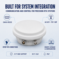Récepteur d'antenne intelligent GNSS RTK multifréquence avec IMU 4G CAN pour la navigation des robots et des véhicules