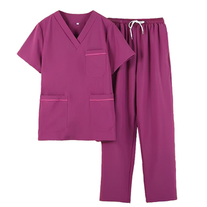 Scrubs à séchage rapide uniforme à manches courtes salle d'opération du médecin brossage vêtements dentaire Oral Pet hôpital personnel uniforme - Product Image 3