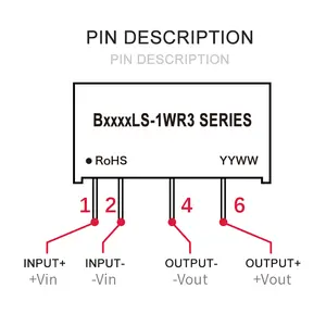 HiLink Mini Power Transformer PCB B2412LS-1WR3 Netzteil modul DC zu DC 12V 1W 67mA Micro Converter Intelligenter Schalter