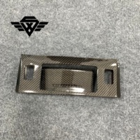 Kit de garnitures de remplacement pour tableau de bord en fibre de carbone brillante, 10 pièces, pour Lexus LX570 2008-2015, accessoires de rénovation intérieure automobile