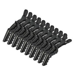 Ytbyt Hair <b>Clips</b> 10 Pcs Black Alligator Styling Sectioning <b>Clips</b> Professional Barber Salon Use - Product Image 1
