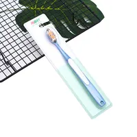 Toptan plastik manuel ağız bakımı diş fırçası üreticileri özel blister ambalaj seyahat ev diş fırçası