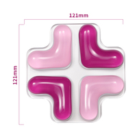 Tapis de souris en gel de silicone transparent anti-rayures et résistant à l'eau avec repose-poignet, motif dessin animé gamer, pour PC Gaming et usage domestique