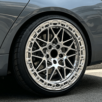 Jantes Bku forgées 5x120 chromées avec beadlock véritable, personnalisées 17 18 19 pouces, pour course de dragster, compatibles BMW F82 F83 M4 F80 E90 E92 M3 E60 E61 M5
