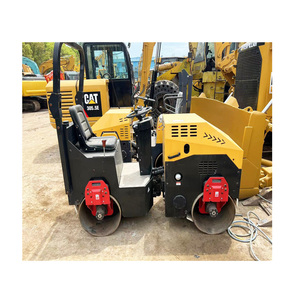 Mini rouleau, rouleau compresseur vibrant à double tambour, petit rouleau vibrant - Product Image 1