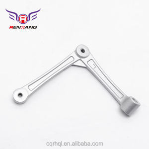Supports de <span class=keywords><strong>pare</strong></span>-<span class=keywords><strong>brise</strong></span> inférieurs gauche/droite en fonte d'aluminium ADC12 peints en argent pour moto ZONSHEN 125ET, garantie 1 an - Product Image 5