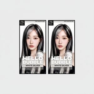 Sconto mette in modalità Helo Bubble tinture per capelli bianco argento bicolore 500ml liquido Semi-permanente tye per capelli alta per uso domestico - Product Image 1