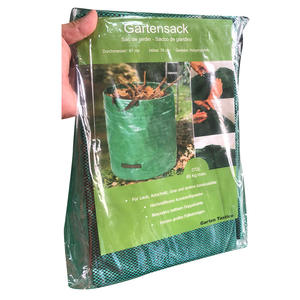 Sac de <span class=keywords><strong>Compost</strong></span> d'engrais organique à feuilles caduques de jardin réutilisable de grande capacité Sacs de feuilles de jardin en plastique avec couvercles - Product Image 4