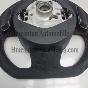 Volant de direction en cuir perforé Alcantara pour Audi A4 A4L A5 A6 A7 B8, derniers modèles - Product Image 6