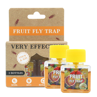 2-pack fruitvliegenvallen voor binnen, fruitvliegenvanger voor thuis & keuken