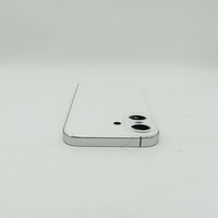 Boîtier arrière en verre blanc de haute qualité avec cadre central argenté pour iPhone 17