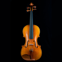 Violon de taille standard 4/4 NAOMI, artisanat de maître, style antique, dos en bois flammé d'une seule pièce, son puissant et riche, pour violoniste d'orchestre